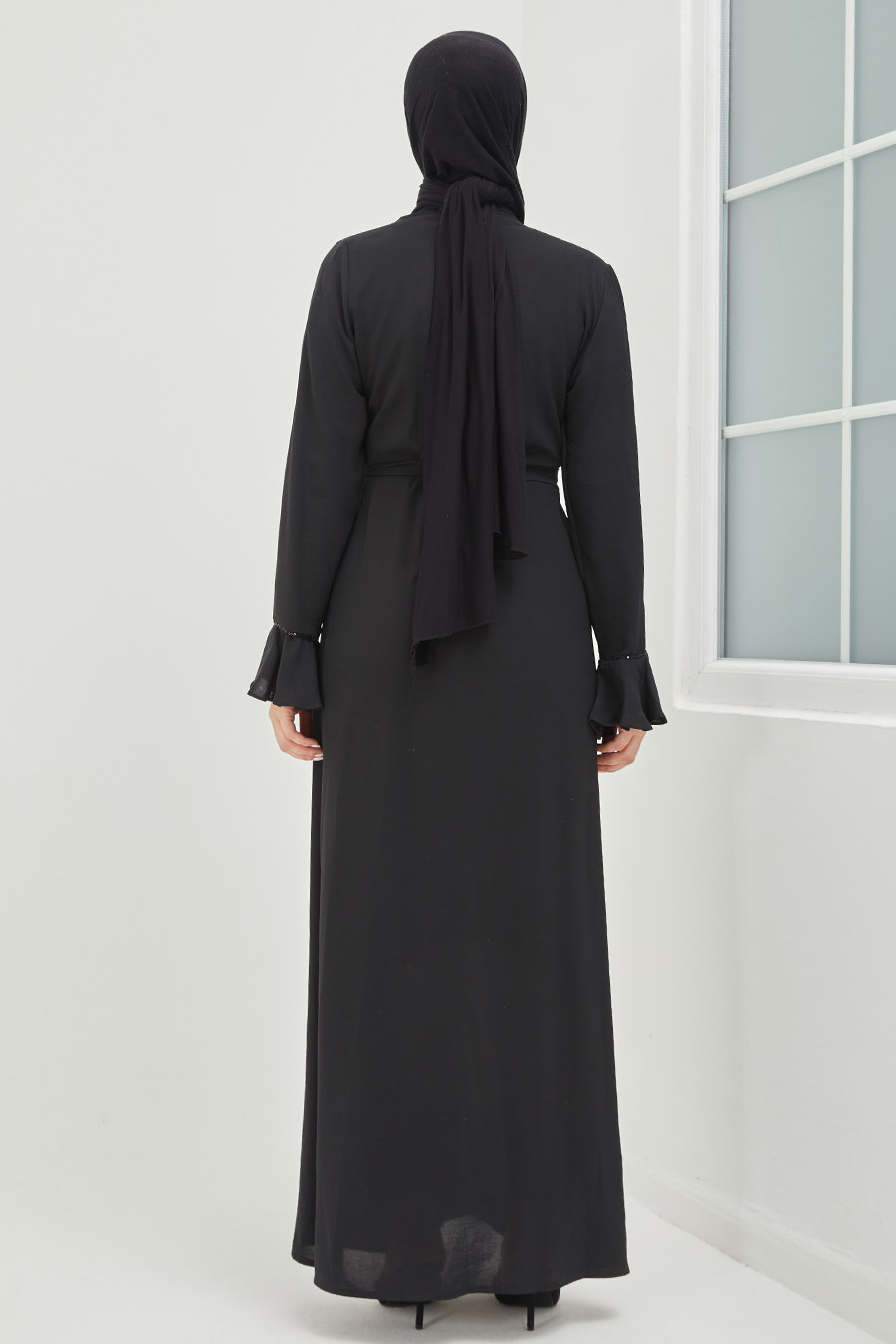 Tesettür Abaya - Siyah
