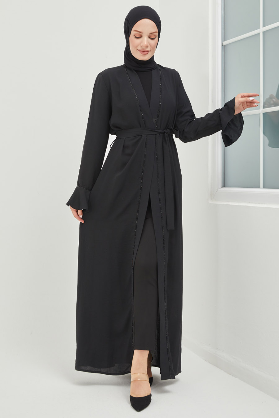 Tesettür Abaya - Siyah