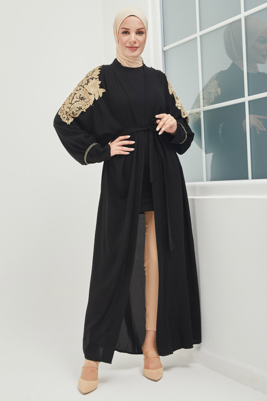 Tesettür Abaya - Siyah