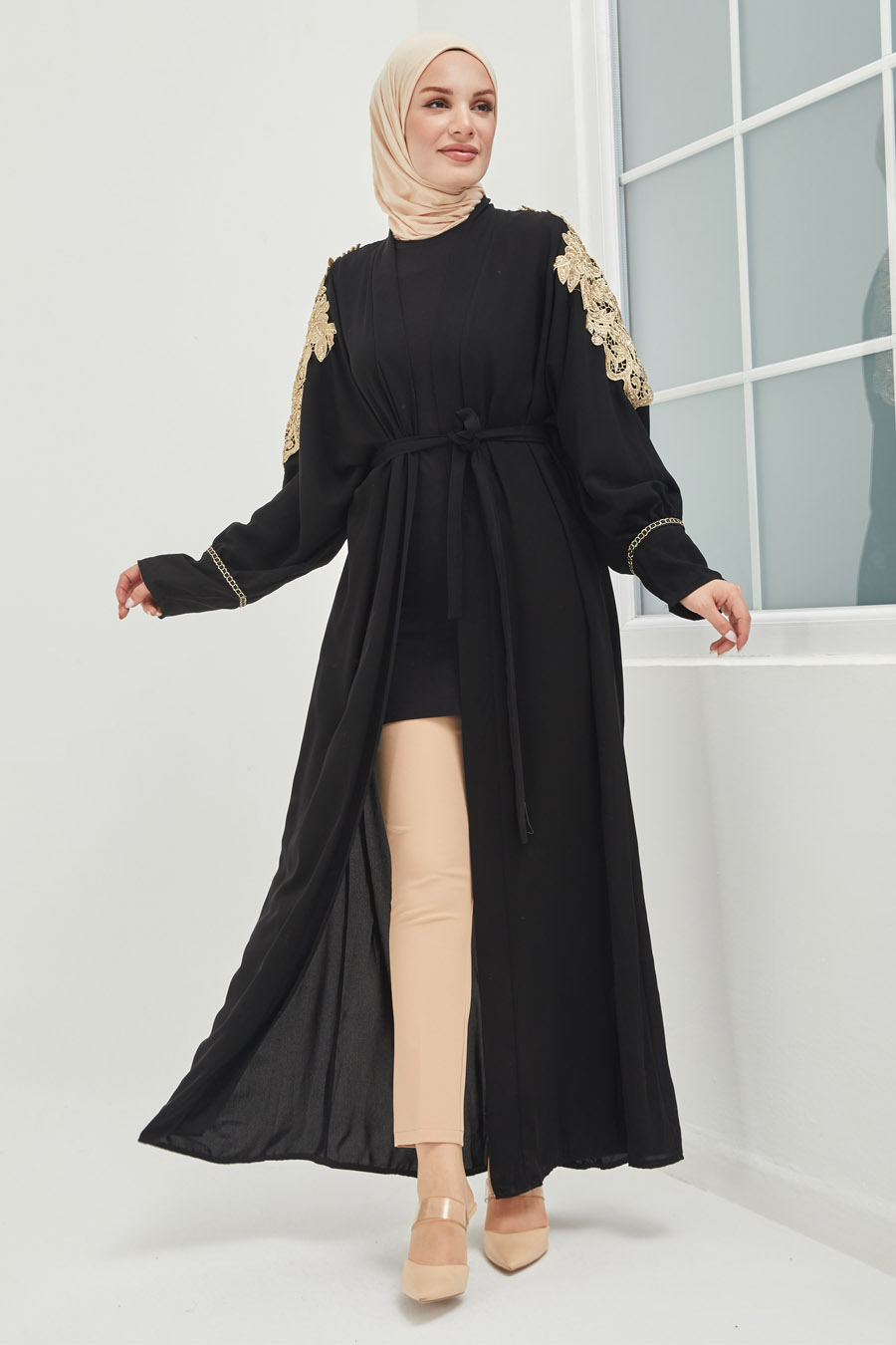 Tesettür Abaya - Siyah