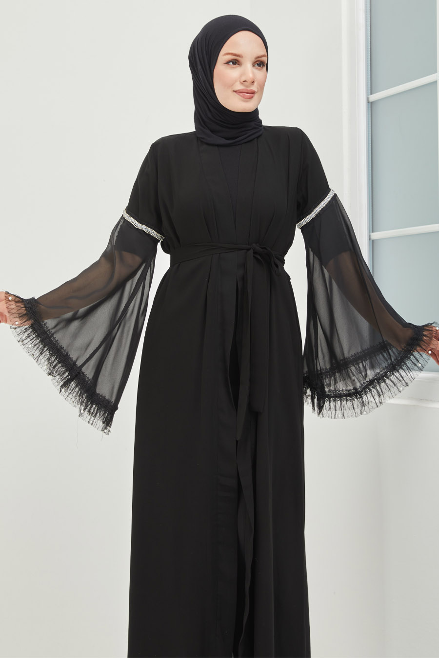 Tesettür Abaya - Siyah Tesettür Abaya - Siyah