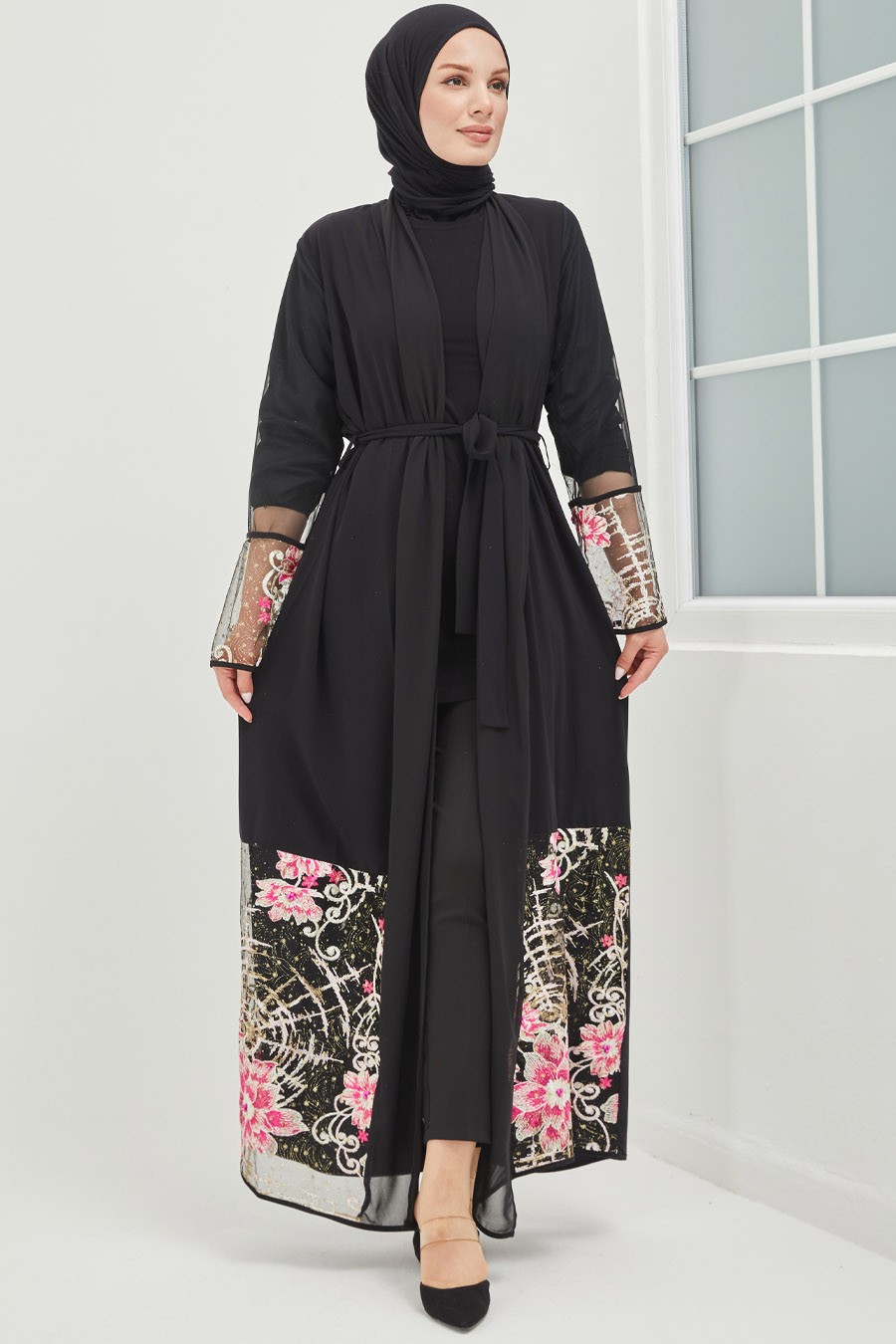 Tesettür Abaya - Siyah