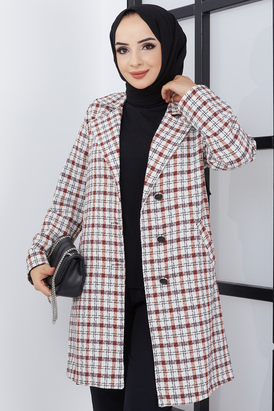 Kaşe Ceket - Bordo Kaşe Ceket - Bordo