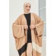 Tesettür Abaya - Krem Tesettür Abaya - Krem