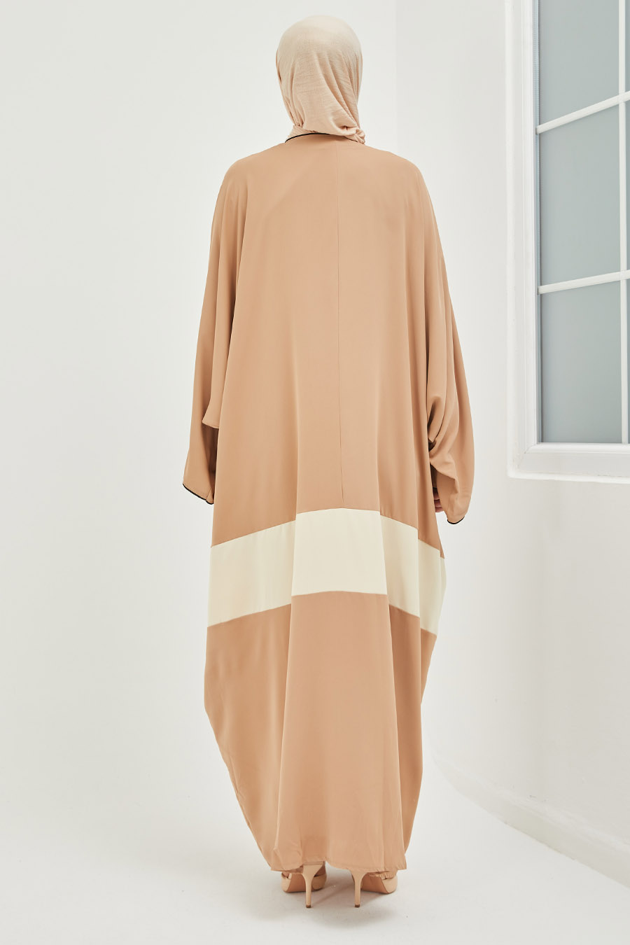 Tesettür Abaya - Krem Tesettür Abaya - Krem