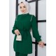Kuşaklı Tesettür Takım - Yeşil Kuşaklı Tesettür Takım - Yeşil