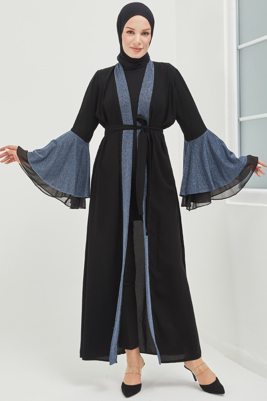 Tesettür Abaya - İndigo