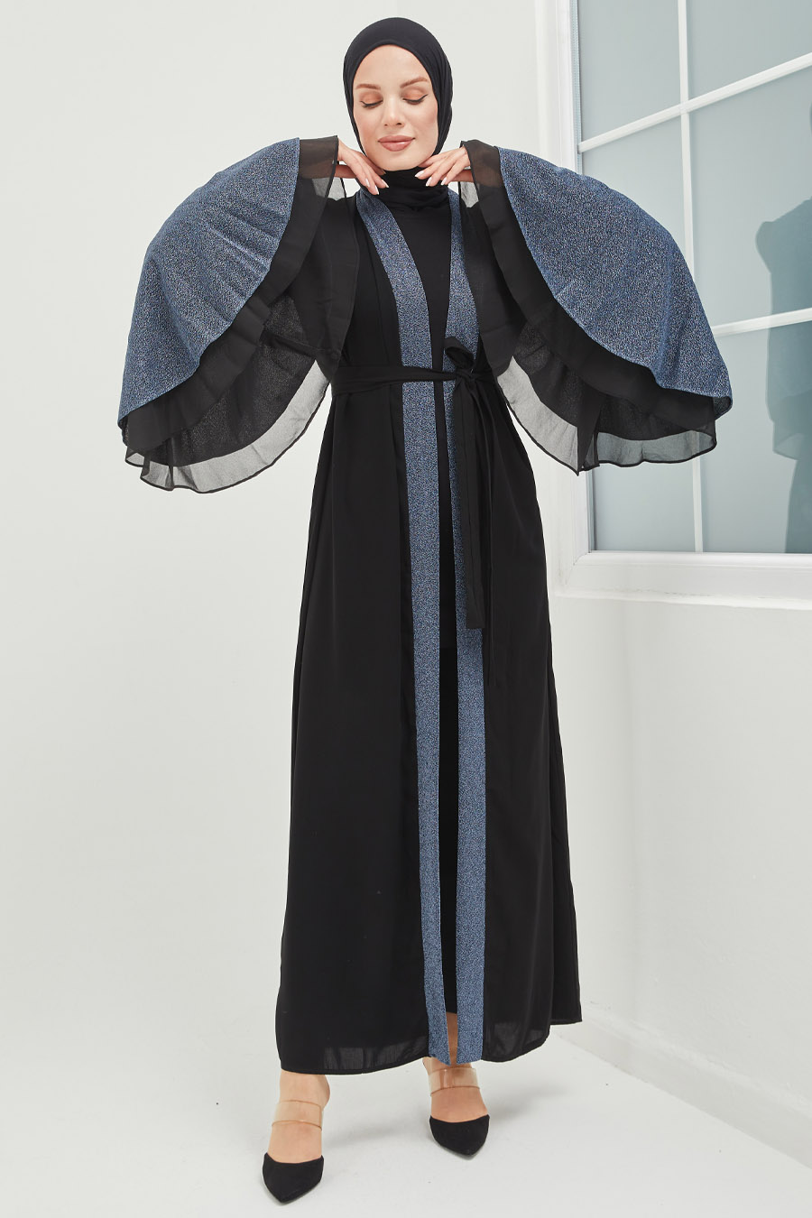 Tesettür Abaya - İndigo