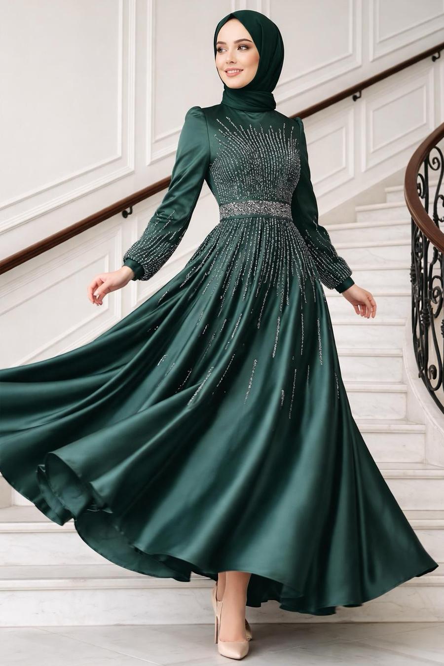 Evenıng Dress - GREEN 