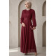 CLARED RED EVENING DRESS