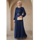 NAVY BLUE EVENING DRESS