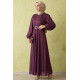 PLUM COLOR EVENING DRESS