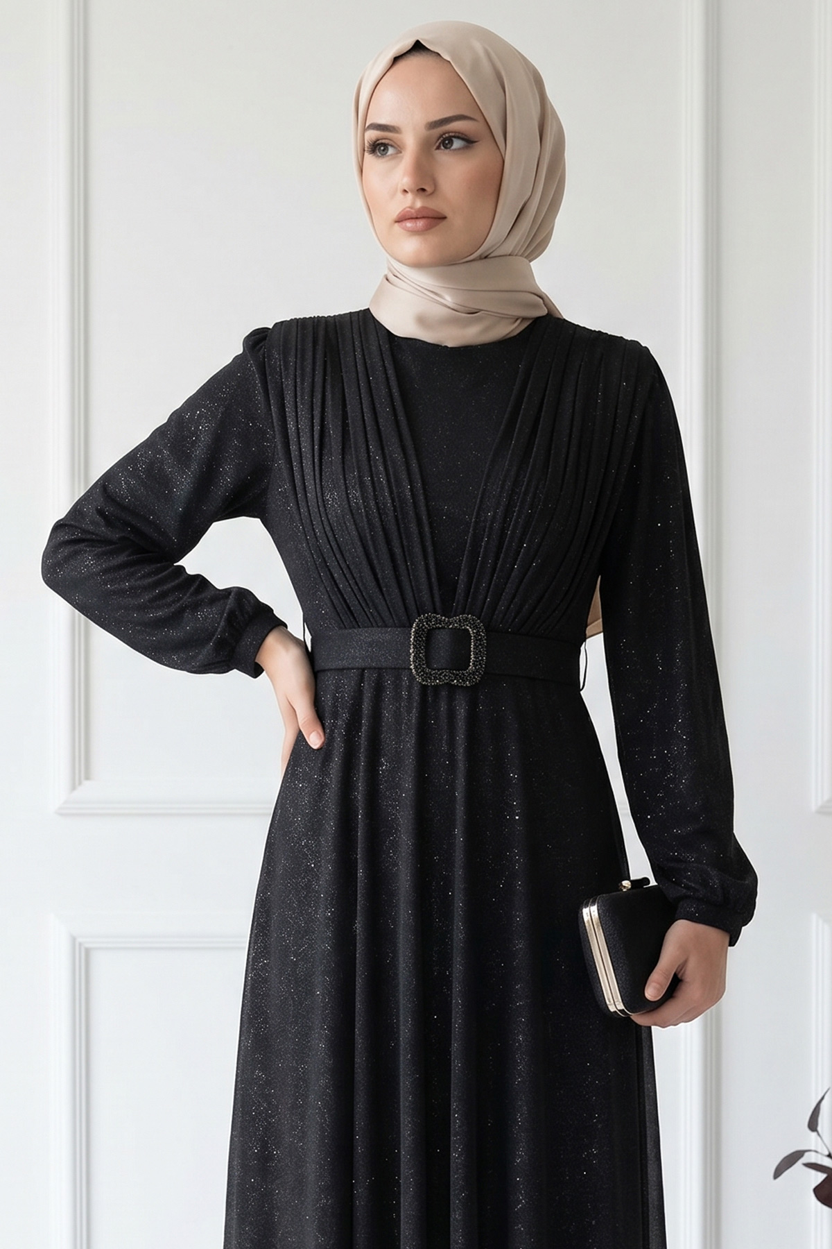 BLACK EVENING DRESS