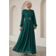 GREEN EVENING DRESS