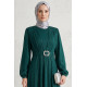 GREEN EVENING DRESS