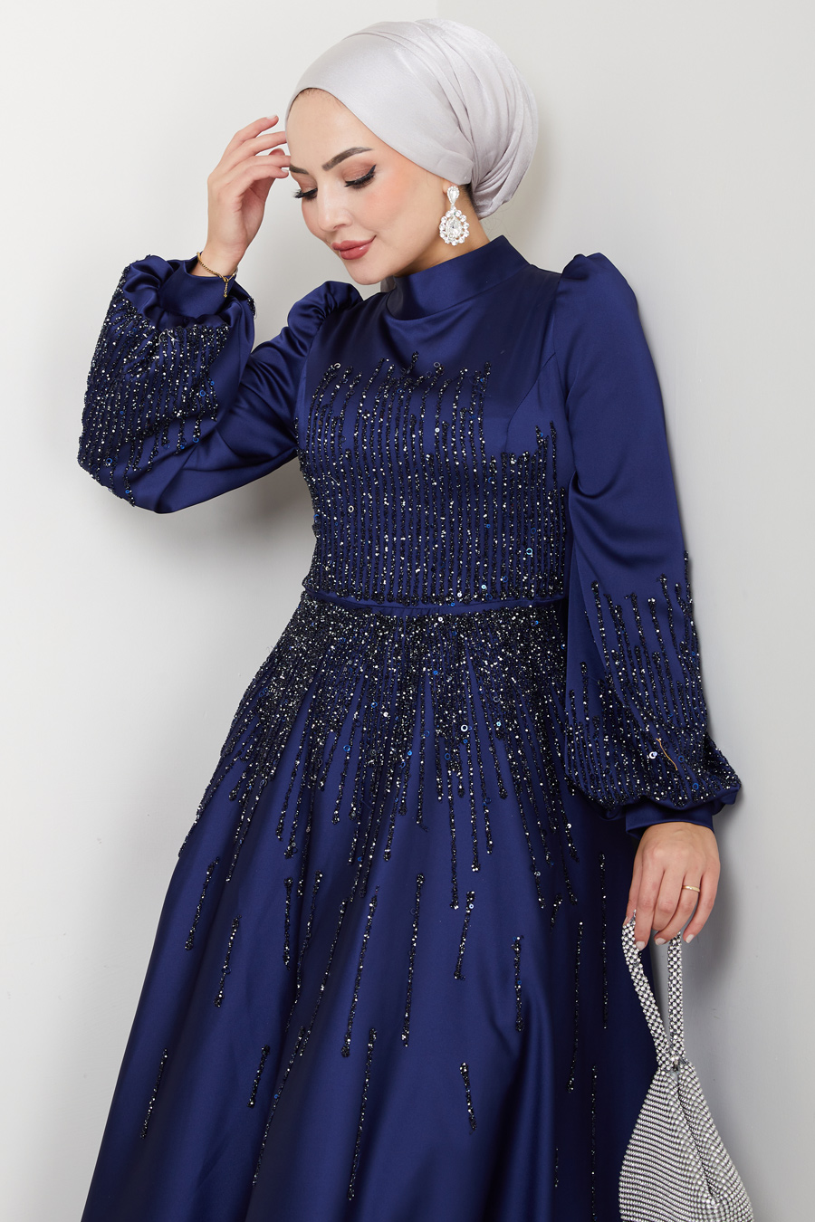 Evenıng Dress - NAVY BLUE