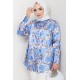 ÇİÇEK DESENLİ TUNİK MAVİ