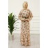 Flower Patterned Dress - Powder Pink