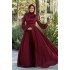 Claret Evening Dres-Red