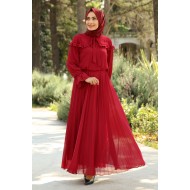 CLARET RED DRESS