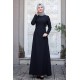Sümay Moda - İnci Elbise - Siyah