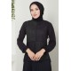 Tunic and Skirt Suit - Black