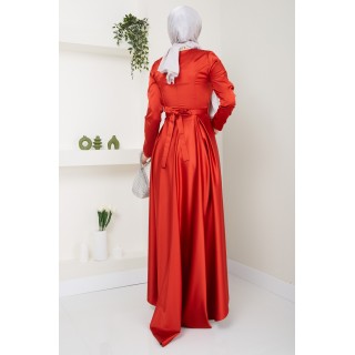 ORANGE EVENNG DRESS