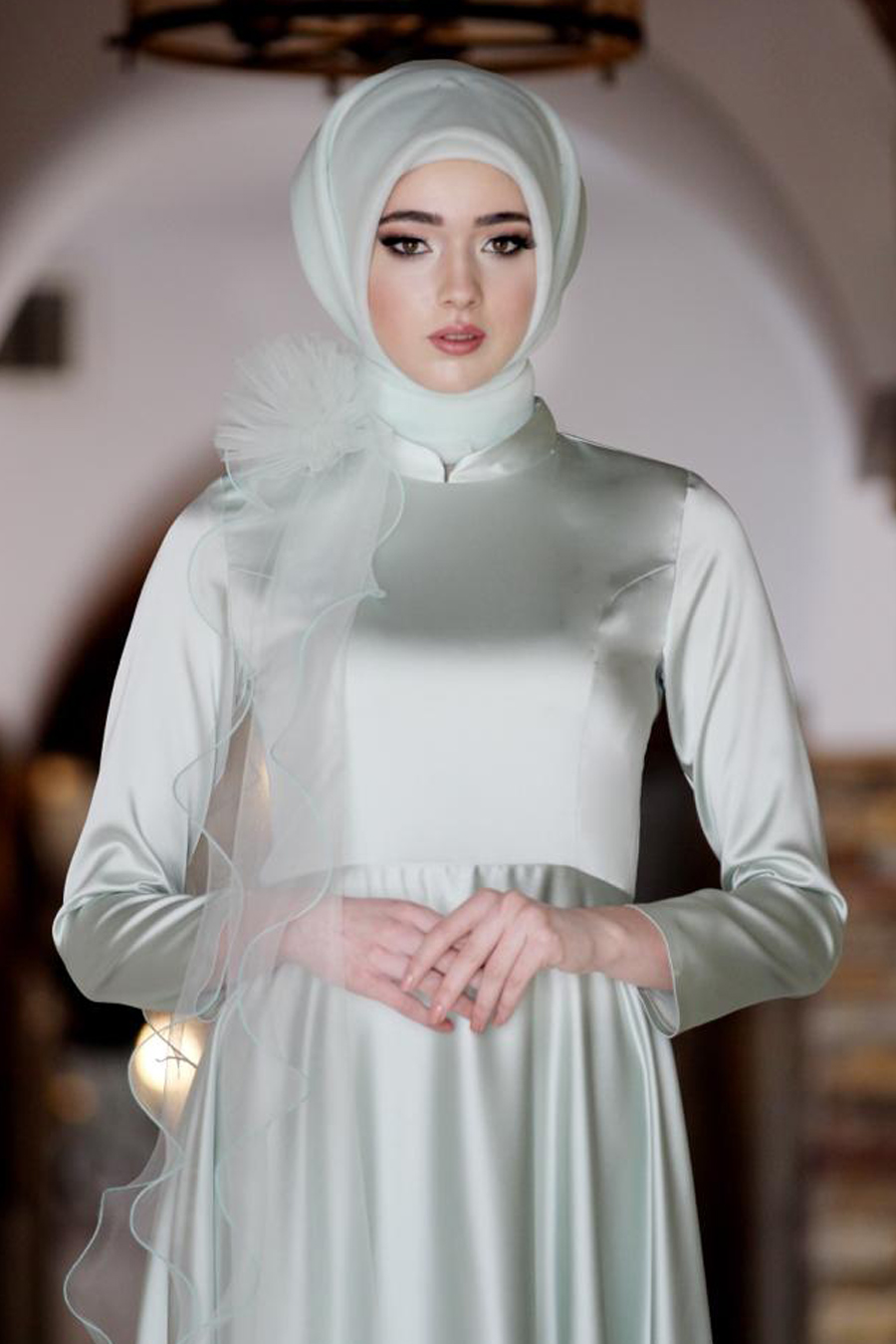 Nurbanu Kural - Karla Abiye - Mint Nurbanu Kural - Karla Abiye - Mint