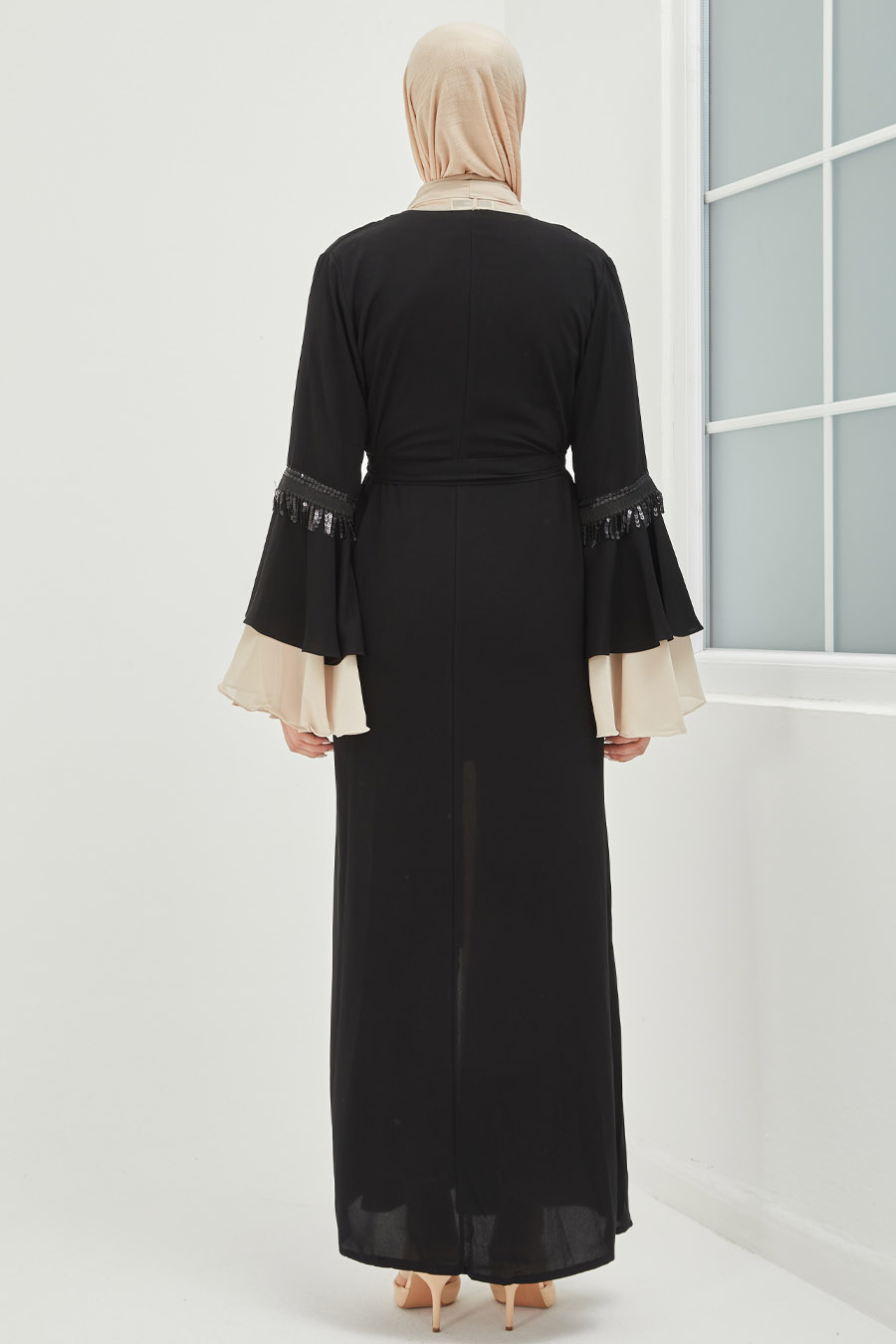 Tesettür Abaya - Bej Tesettür Abaya - Bej