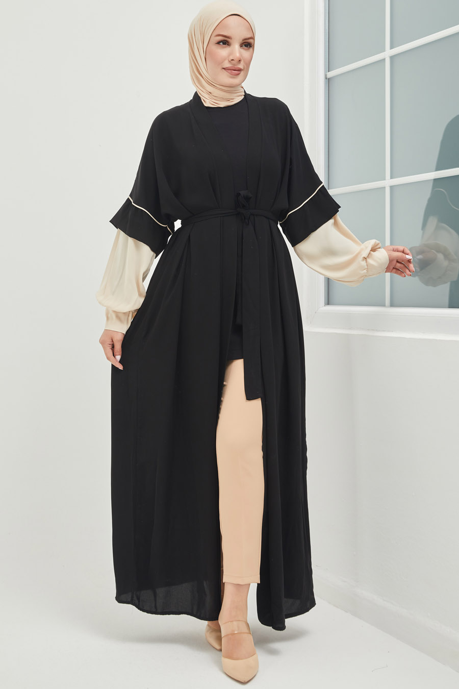 Tesettür Abaya - Siyah