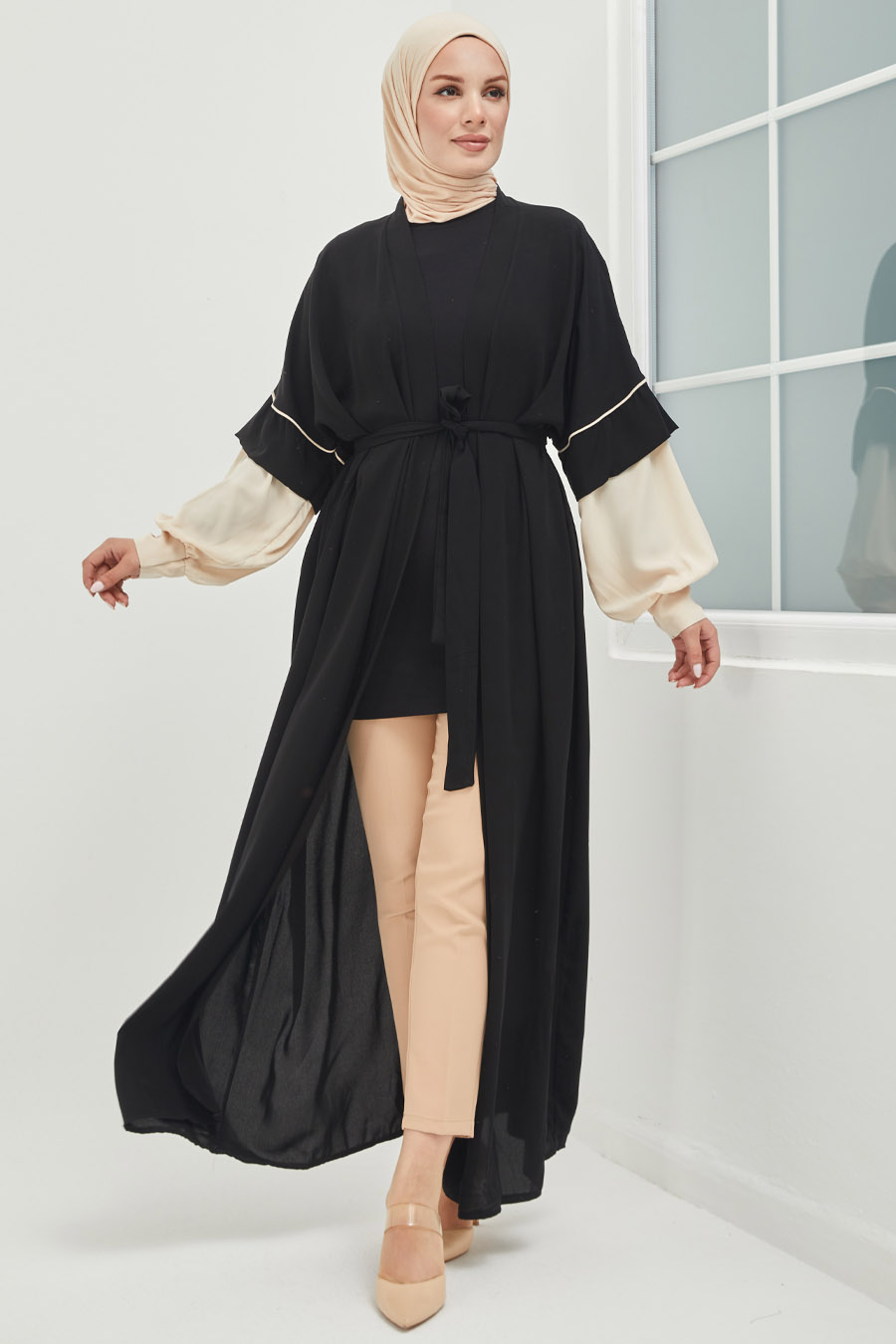 Tesettür Abaya - Siyah