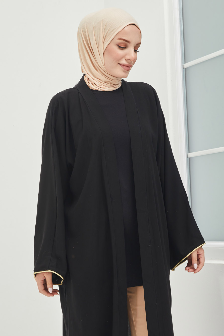 Tesettür Abaya - Siyah