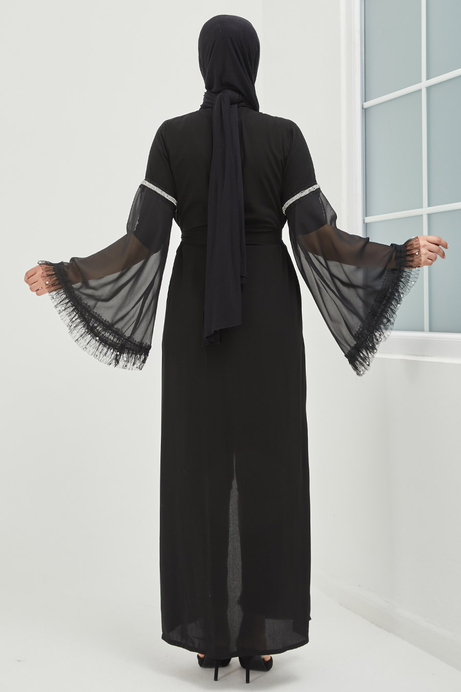 Tesettür Abaya - Siyah