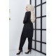 Tunic and Pant Suit - Black