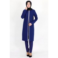 Tunic and Pant Suit - Blue
