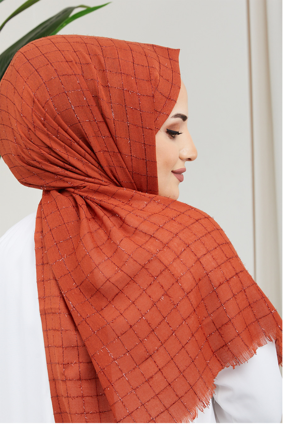  Shawl - BRICK COLOR