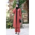 Tunic and Skirt Suit - Brıck Color