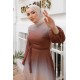 Tesettür Elbise - KAHVERENGİ Tesettür Elbise - KAHVERENGİ