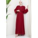 Evenıng Dress - Claret Red