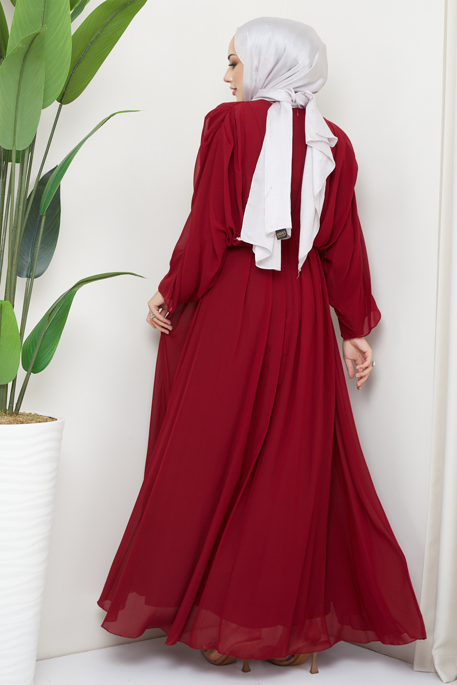 Evenıng Dress - Claret Red