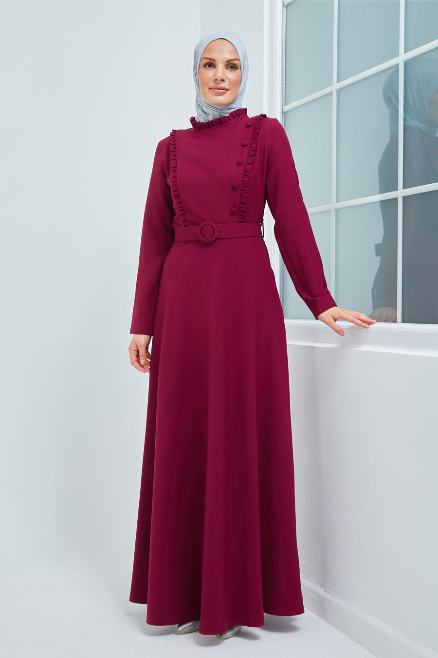 Dress - Claret Red