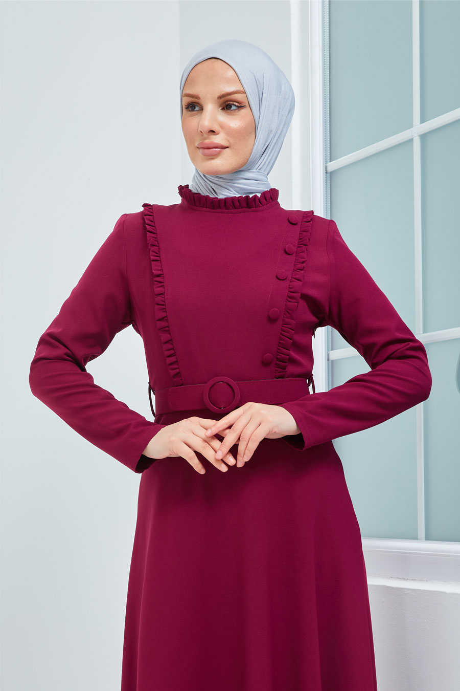 Dress - Claret Red