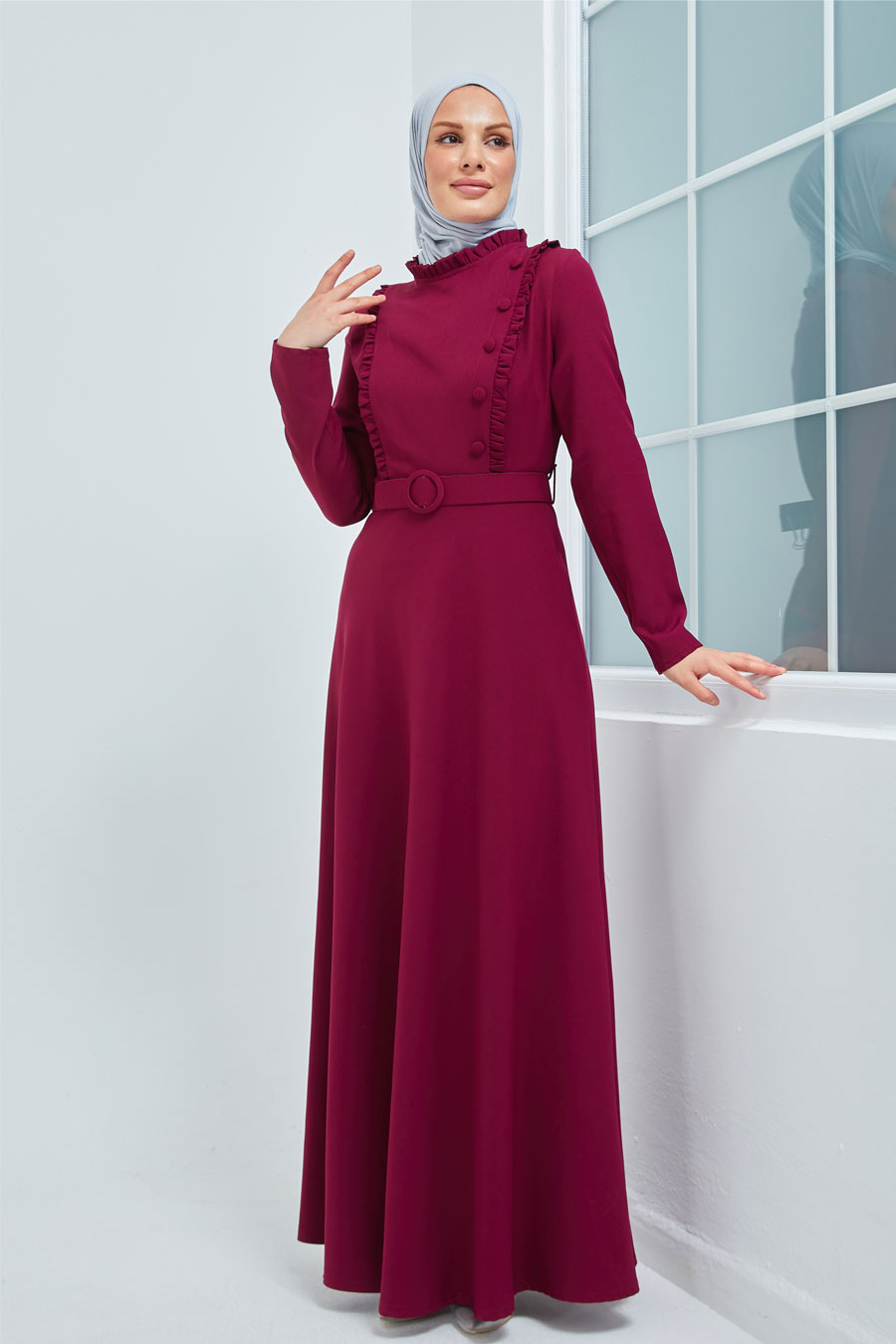 Dress - Claret Red