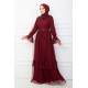 EVENING DRESS- CLARED RED 