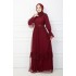 EVENING DRESS- CLARED RED 