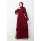 EVENING DRESS- CLARED RED 