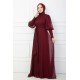 EVENING DRESS- CLARED RED 