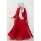 Evenıng Dress -Claret Red