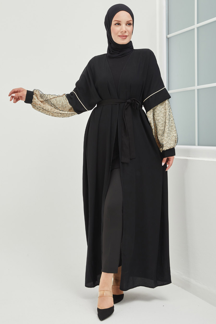 Tesettür Abaya - Gold