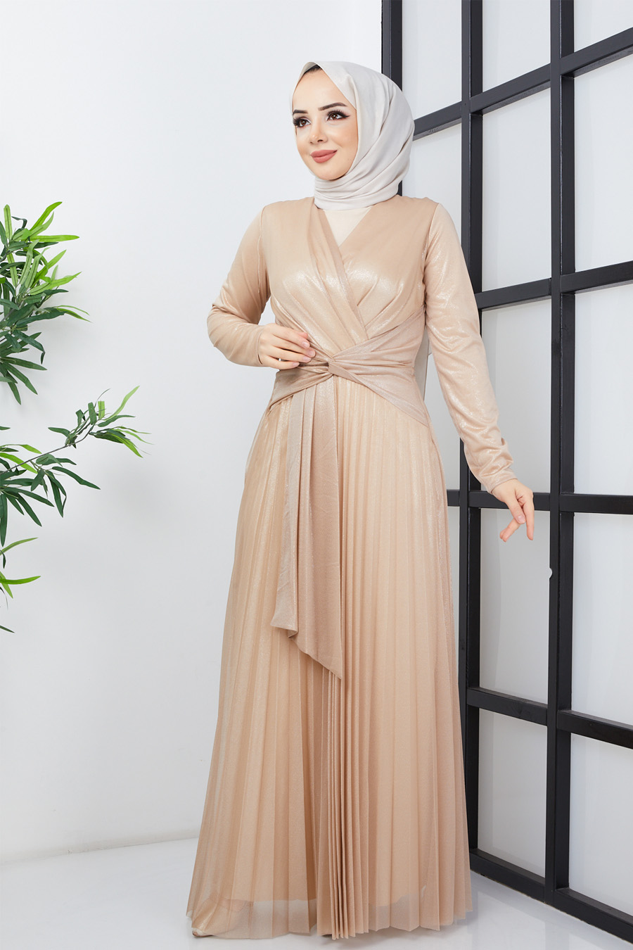 Evenıng Dress -Gold